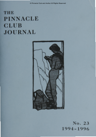 The Pinnacle Club Journal No.-23 1994-1996 cover
